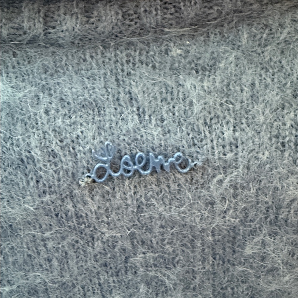 Loewe Mohair Polo Sweater Blue Size S - Picture 12 of 15